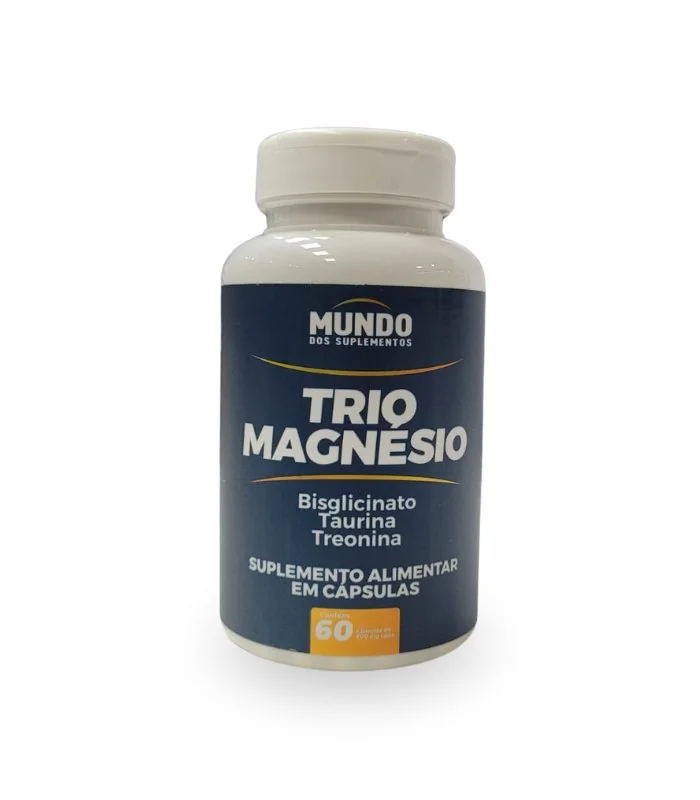 Trio Magnésio — 60 cápsulas
